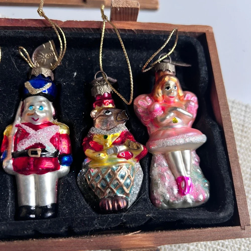 Thomas Pacconi Classics 2004 Nutcracker Suite Glass Ornaments Set of 6‎ DAMAGED